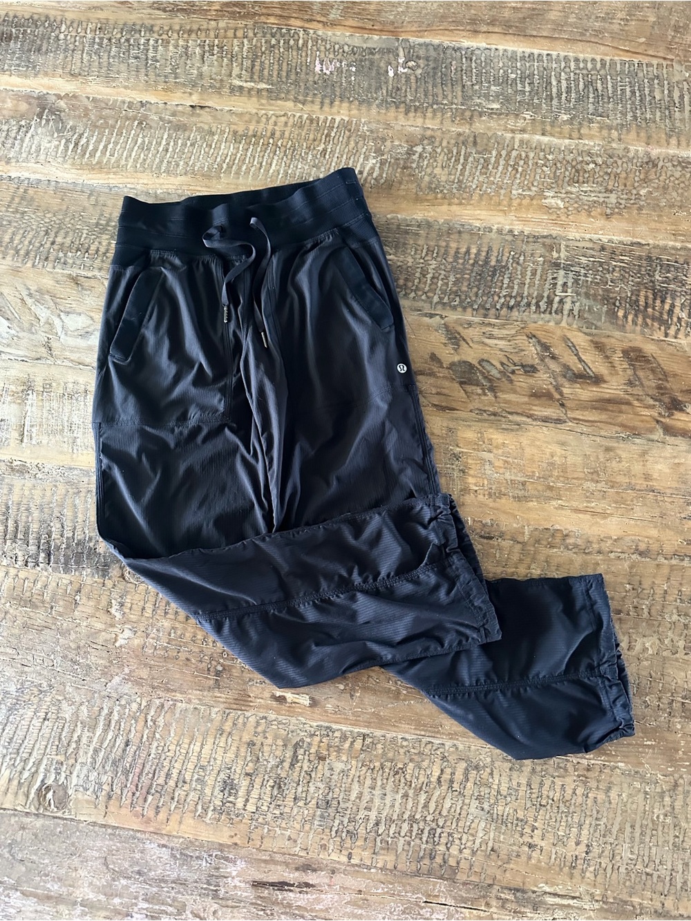 Lululemon Black Athletic Joggers with Drawstring